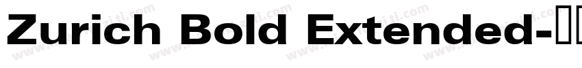 Zurich Bold Extended字体转换